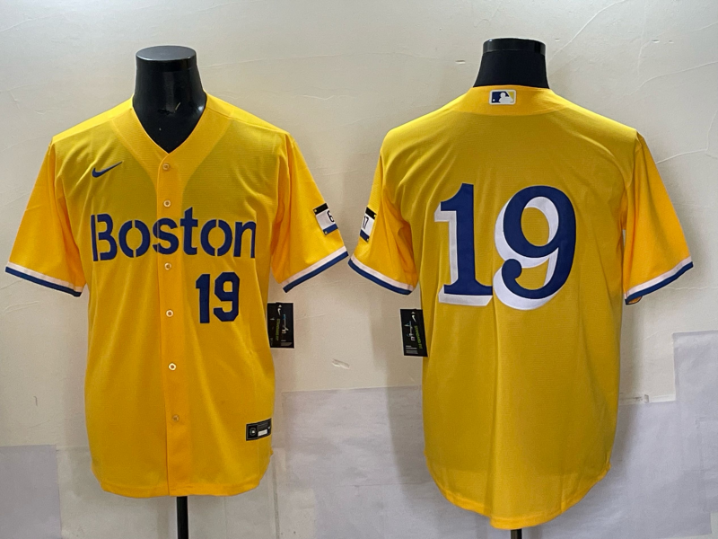 Men 2025 Boston Red Sox #19 Anthony yellow Nike MLB Jersey 001->boston red sox->MLB Jersey